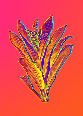 Neon Flowers Illustration