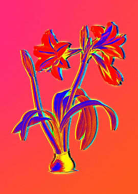 Neon Botanicals Drawing