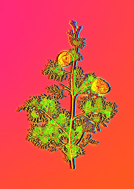 Neon Pop Flower Painting