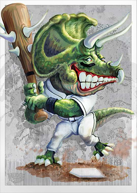 Retro Ball Buster Dino