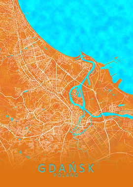 Gdask Poland City Map