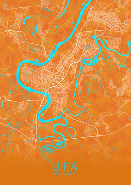 Ufa Russia City Map
