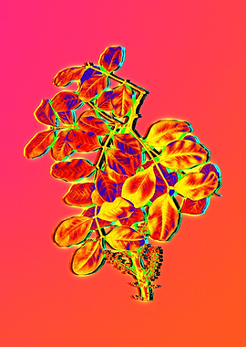 Neon Botanical Flower