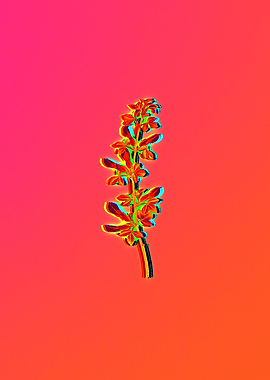 Neon Botanical Flowers