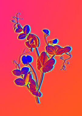 Neon Flowers Illustration