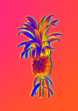 Pink Neon Pineapple