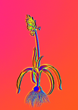 Neon Flowers Illustration