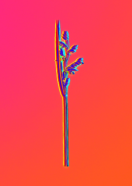 Neon Flower Painting