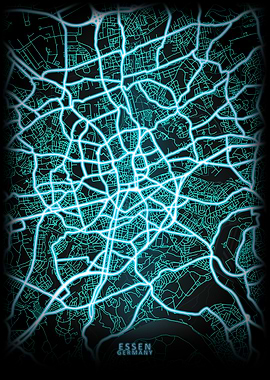 Erfurt Germany City Map