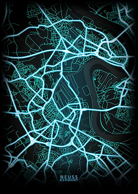 Neuss Germany City Map