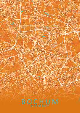 Bochum Germany City Map
