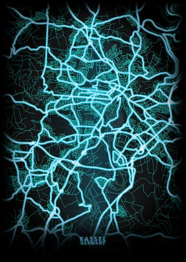 Kassel Germany City Map