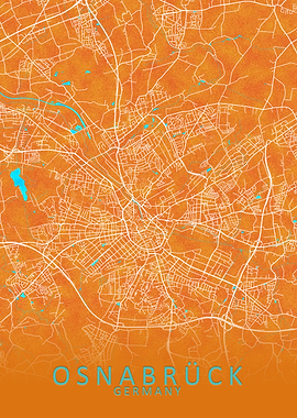Osnabruck Germany City Map