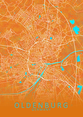 Oldenburg Germany City Map