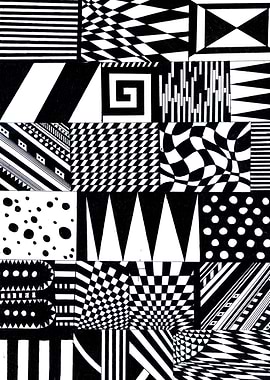 abstract shapes pattern