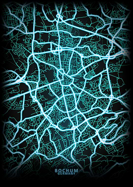 Bochum Germany City Map