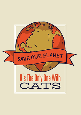 Save earth cat funny