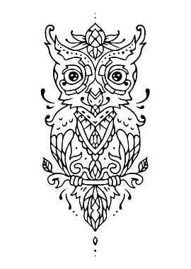 Owl Mandala