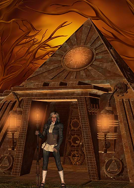 Steampunk pyramid