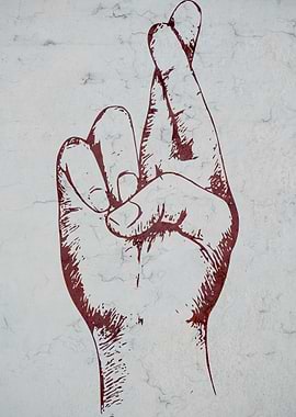 Crossed Fingers Concrete