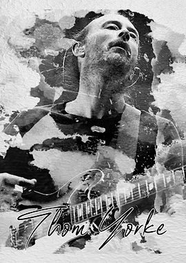 thom yorke watercolor art