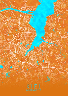 Kiel Germany City Map