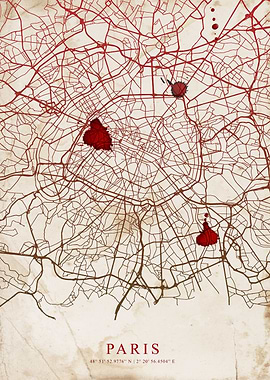 Map of Paris