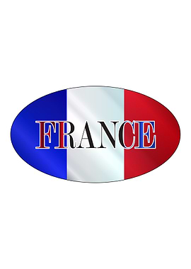 French Isolated Rugby Ball