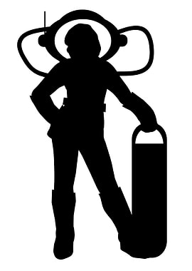 Woman Astronaut In A Suit