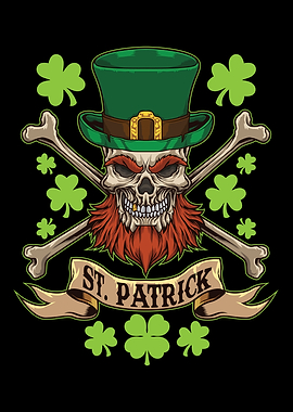 Bearded Leprechaun Skull