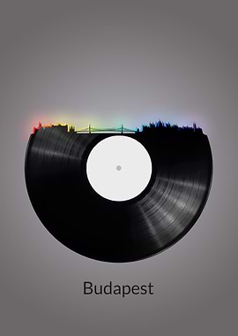 Budapest Skyline Vinyl