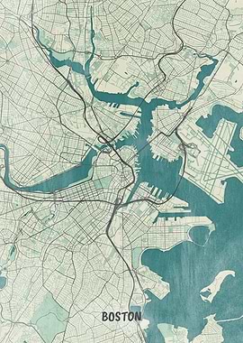 Boston USA Map
