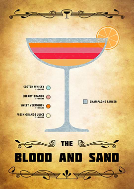 Blood and Sand Cocktail