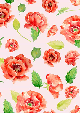Pink Poppy Pattern 0