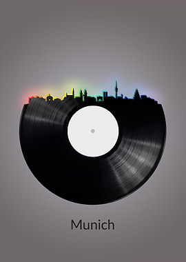 Munich Skyline Vinyl