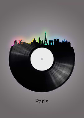 Paris Skyline Vinyl