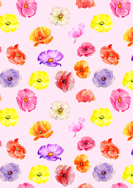 Pink Poppy Pattern 05
