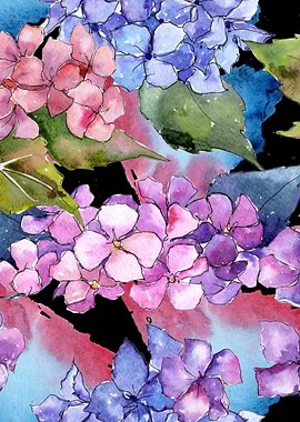 Hydrangea Pattern on B 06