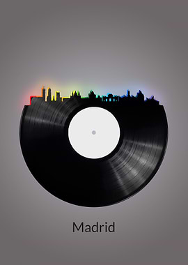 Madrid Skyline Vinyl