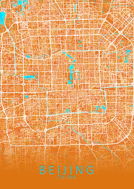 Beijing China City Map