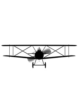 Biplane Silhouette