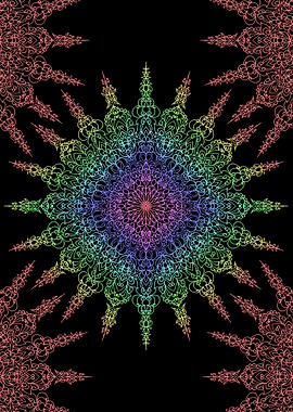 rainbow mandala