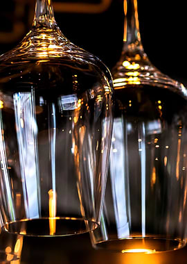 Light Reflection Wineglass