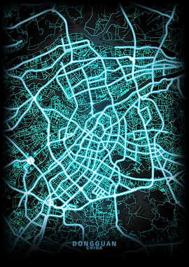 Dongguan China City Map
