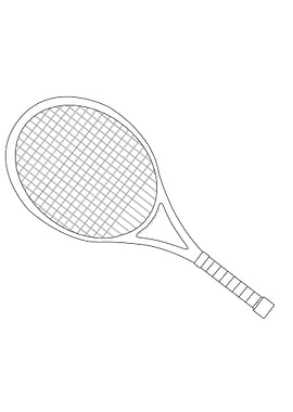 Tennis Racket Outline