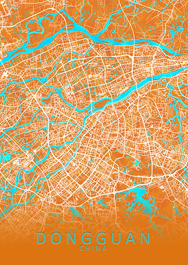 Dongguan China City Map