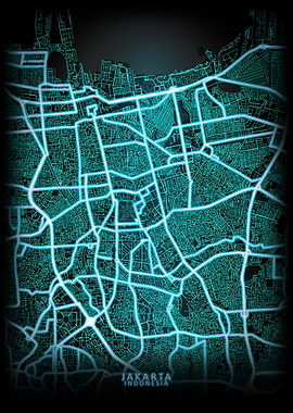 Jakarta Indonesia City Map
