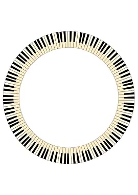 Piano Keys Circle