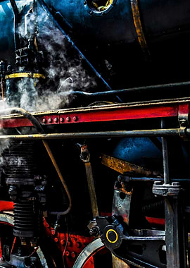 Steam Loco In Steam Right