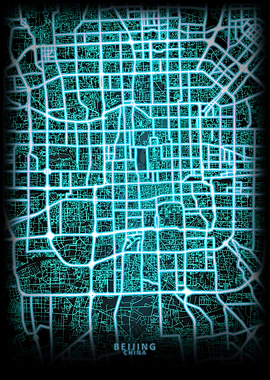 Beijing China City Map